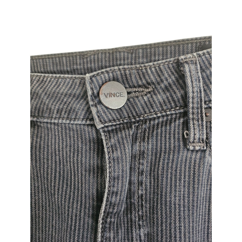 Vince Riley Skinny Pinstripe Jeans Wilshire Wash Quiet Luxury Urban Size 28 - Picture 4 of 10
